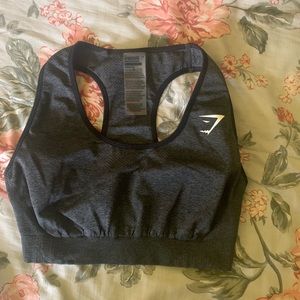 Vital seamless black sports bra